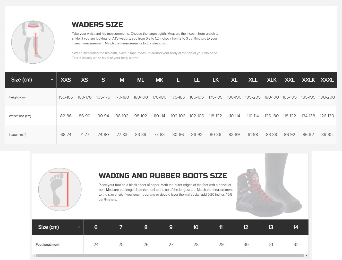 Size guide